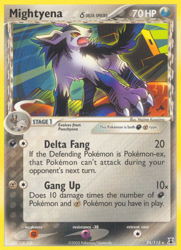 Mightyena (24/113) (Delta Species) [EX: Delta Species] | Good Games Cannington