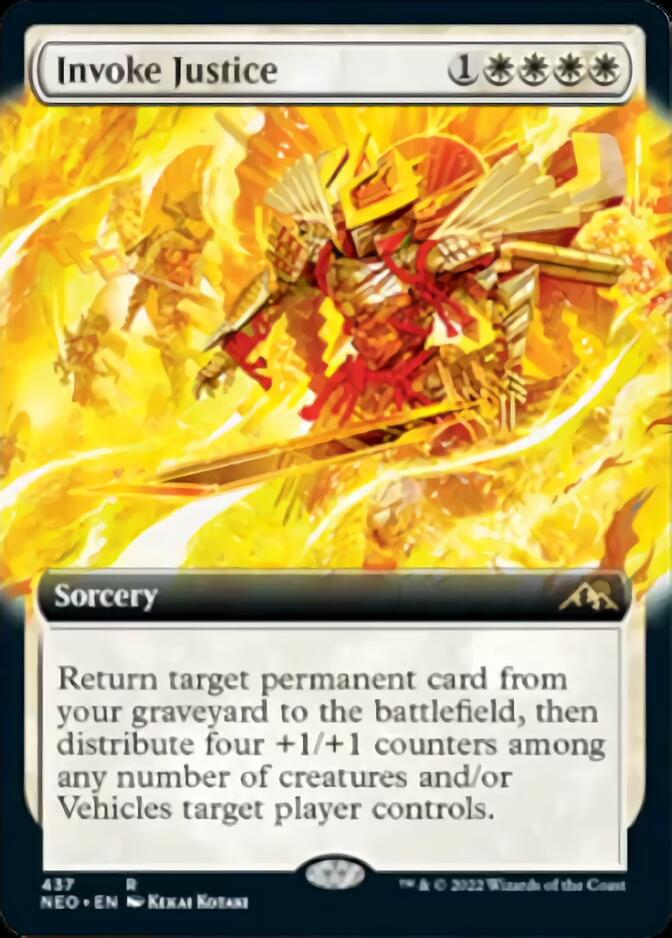 Invoke Justice (Extended Art) [Kamigawa: Neon Dynasty] | Good Games Cannington