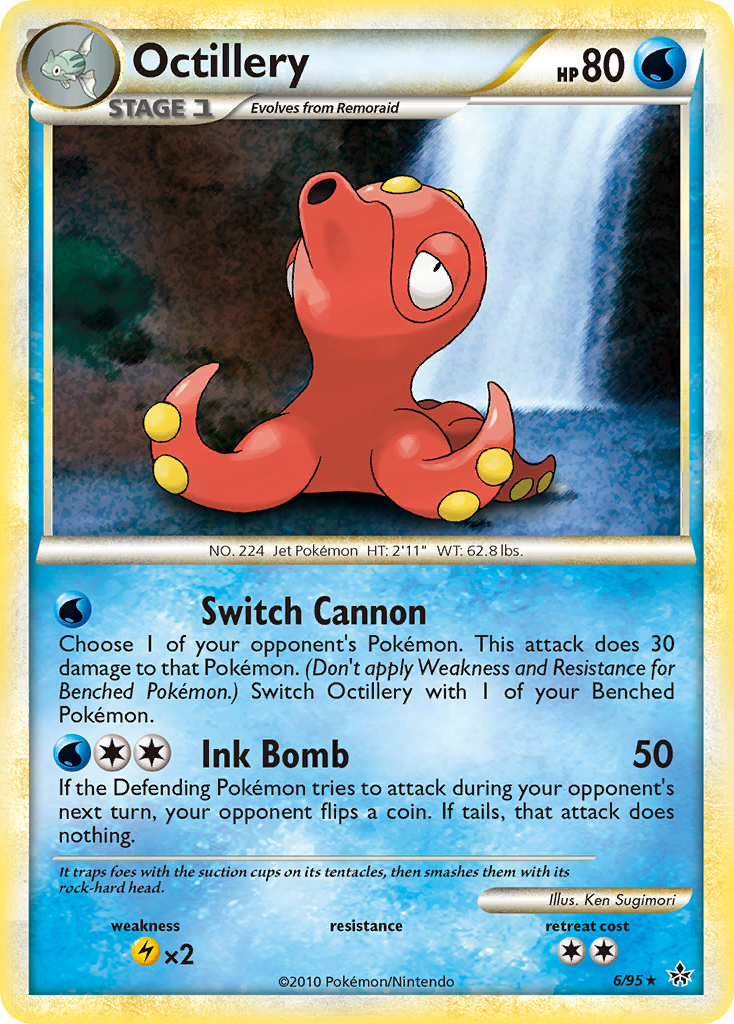 Octillery (6/95) [HeartGold & SoulSilver: Unleashed] | Good Games Cannington