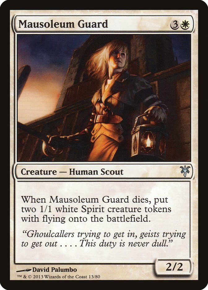 Mausoleum Guard [Duel Decks: Sorin vs. Tibalt] | Good Games Cannington
