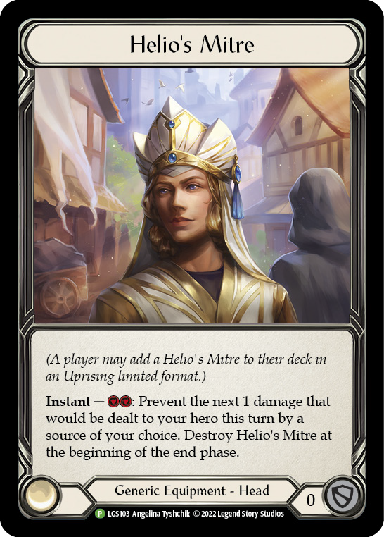 Helio's Mitre [LGS103] (Promo)  Rainbow Foil | Good Games Cannington