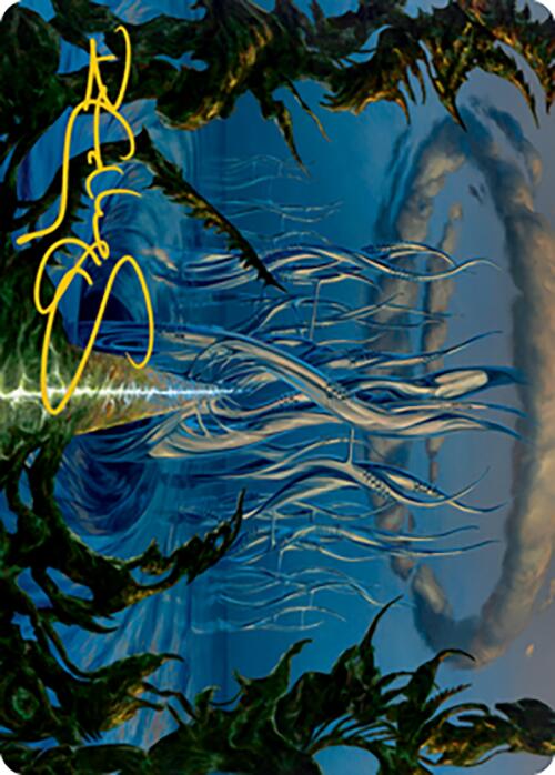 Tanglepool Bridge Art Card (Gold-Stamped Signature) [Modern Horizons 2 Art Series] | Good Games Cannington