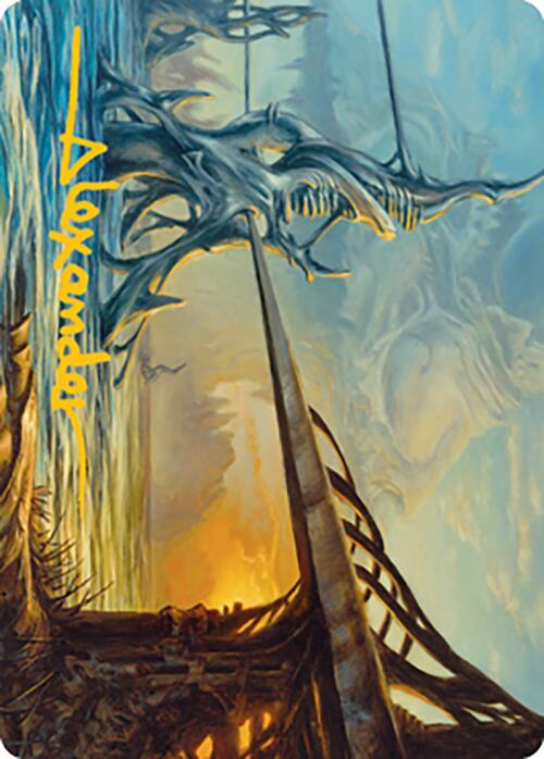 Razortide Bridge Art Card (Gold-Stamped Signature) [Modern Horizons 2 Art Series] | Good Games Cannington