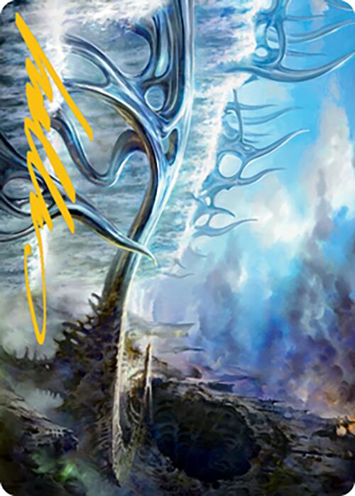 Mistvault Bridge Art Card (Gold-Stamped Signature) [Modern Horizons 2 Art Series] | Good Games Cannington