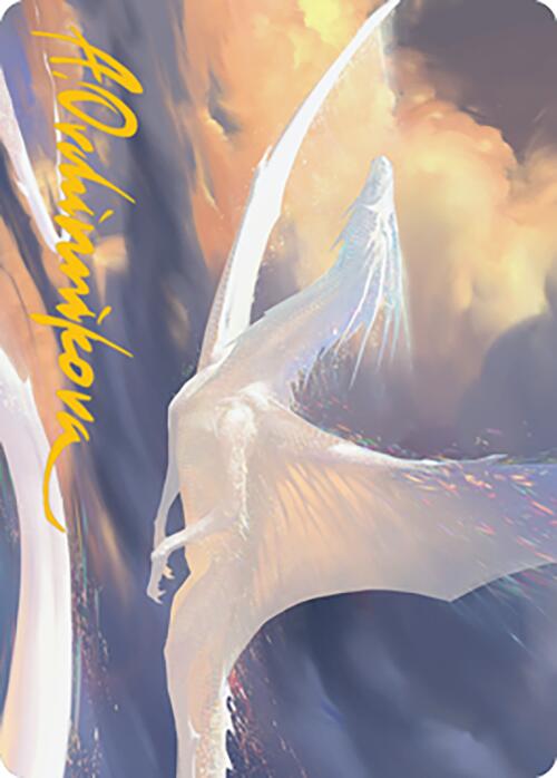 Timeless Dragon Art Card (Gold-Stamped Signature) [Modern Horizons 2 Art Series] | Good Games Cannington
