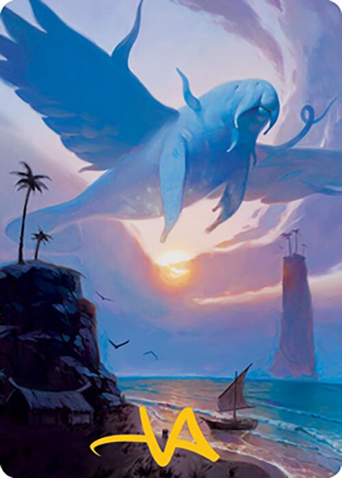 Aeromoeba Art Card (Gold-Stamped Signature) [Modern Horizons 2 Art Series] | Good Games Cannington