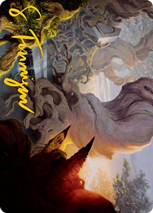 Yavimaya, Cradle of Growth Art Card (Gold-Stamped Signature) [Modern Horizons 2 Art Series] | Good Games Cannington