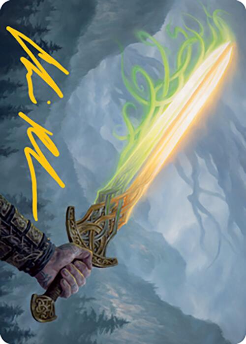 Sword of Hearth and Home Art Card (Gold-Stamped Signature) [Modern Horizons 2 Art Series] | Good Games Cannington