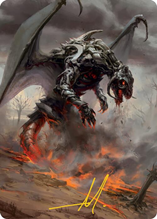 Scion of Draco Art Card (Gold-Stamped Signature) [Modern Horizons 2 Art Series] | Good Games Cannington