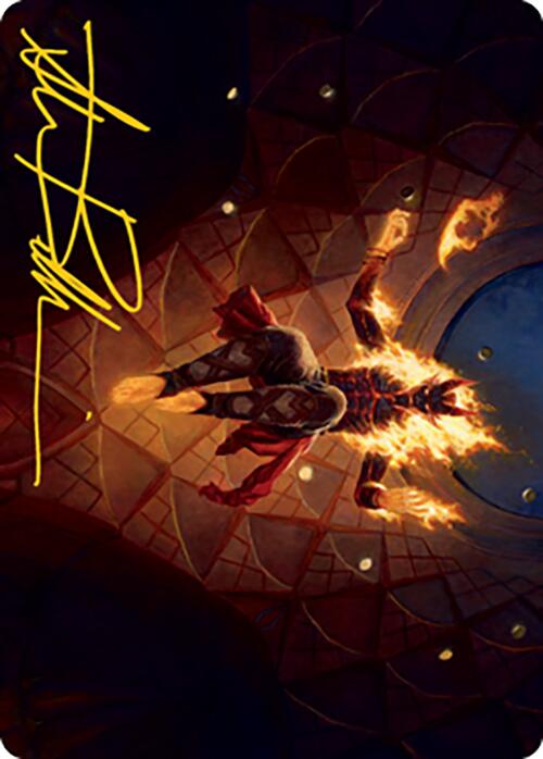 Yusri, Fortune's Flame Art Card (Gold-Stamped Signature) [Modern Horizons 2 Art Series] | Good Games Cannington