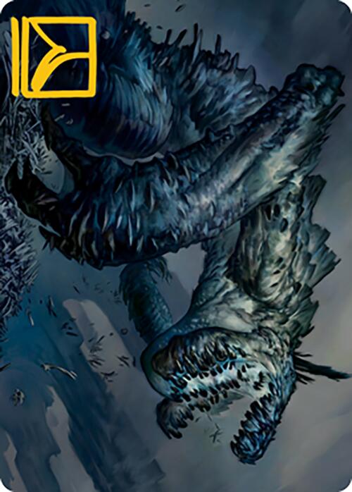 Necrogoyf Art Card (Gold-Stamped Signature) [Modern Horizons 2 Art Series] | Good Games Cannington