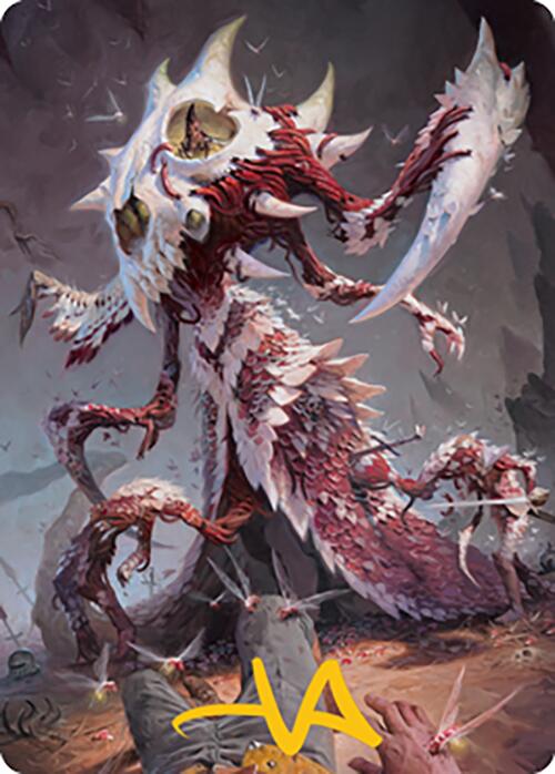 Grist, the Hunger Tide Art Card (56) (Gold-Stamped Signature) [Modern Horizons 2 Art Series] | Good Games Cannington