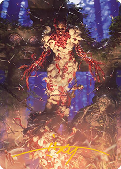 Grist, the Hunger Tide Art Card (55) (Gold-Stamped Signature) [Modern Horizons 2 Art Series] | Good Games Cannington