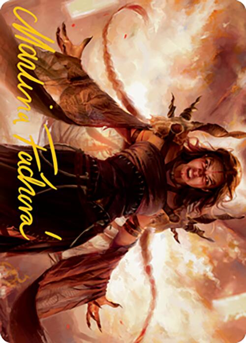 Dragon's Rage Channeler Art Card (Gold-Stamped Signature) [Modern Horizons 2 Art Series] | Good Games Cannington