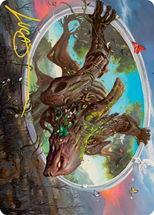 Gaea's Will Art Card (Gold-Stamped Signature) [Modern Horizons 2 Art Series] | Good Games Cannington