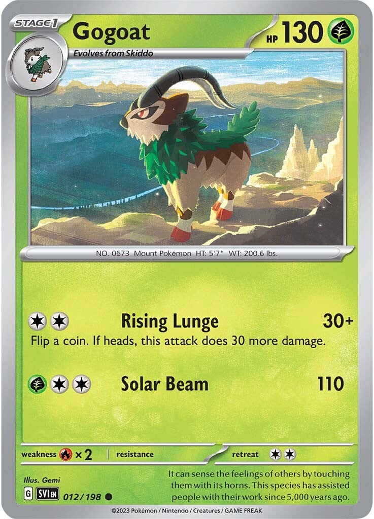 Gogoat (012/198) [Scarlet & Violet: Base Set] | Good Games Cannington