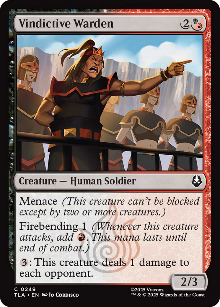 Vindictive Warden [Avatar: The Last Airbender] | Good Games Cannington