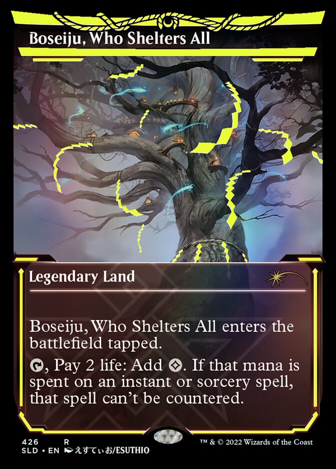 Boseiju, Who Shelters All (Neon Ink Yellow) [Secret Lair Drop Series] | Good Games Cannington