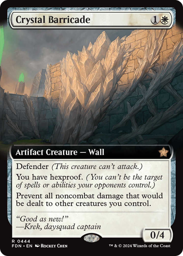 Crystal Barricade (Extended Art) [Foundations] | Good Games Cannington
