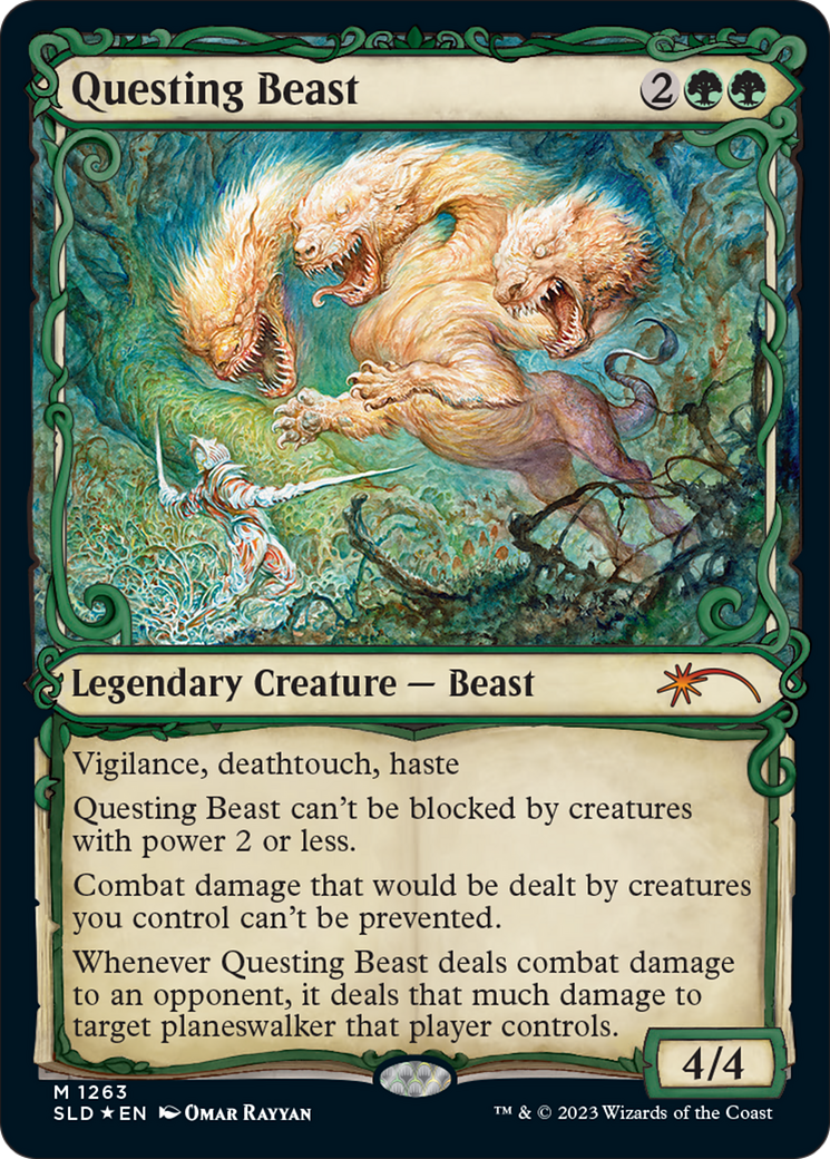 Questing Beast (Halo Foil) [Secret Lair Drop Series] | Good Games Cannington