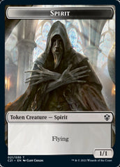 Zombie // Spirit Double-Sided Token [Commander 2021 Tokens] | Good Games Cannington