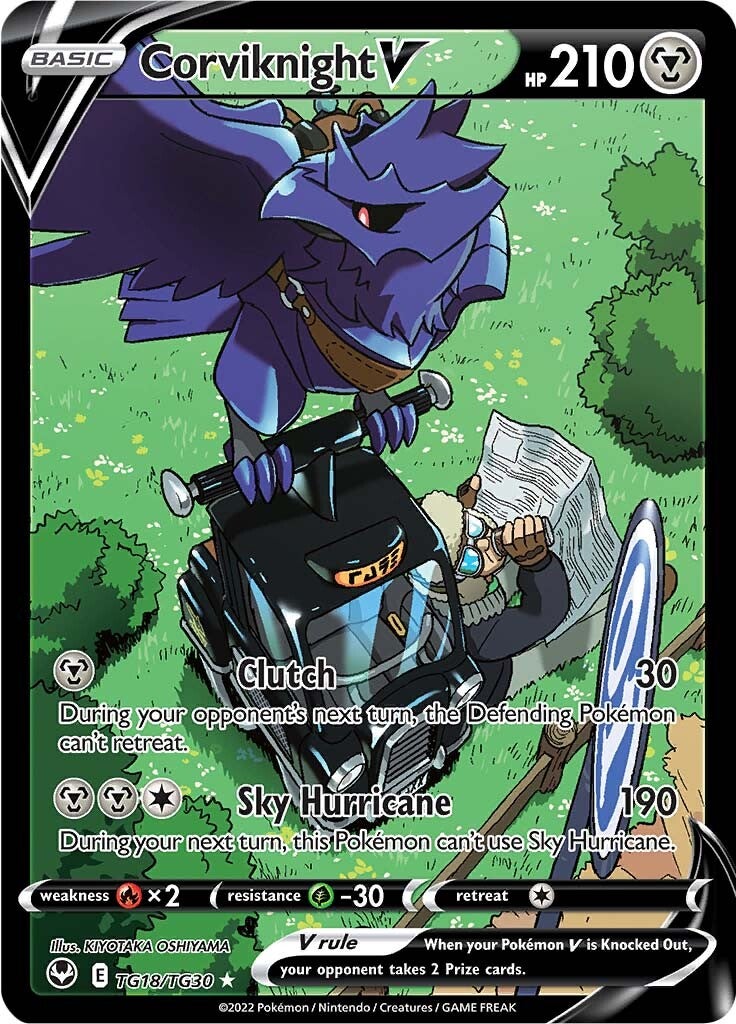 Corviknight V (TG18/TG30) [Sword & Shield: Silver Tempest] | Good Games Cannington