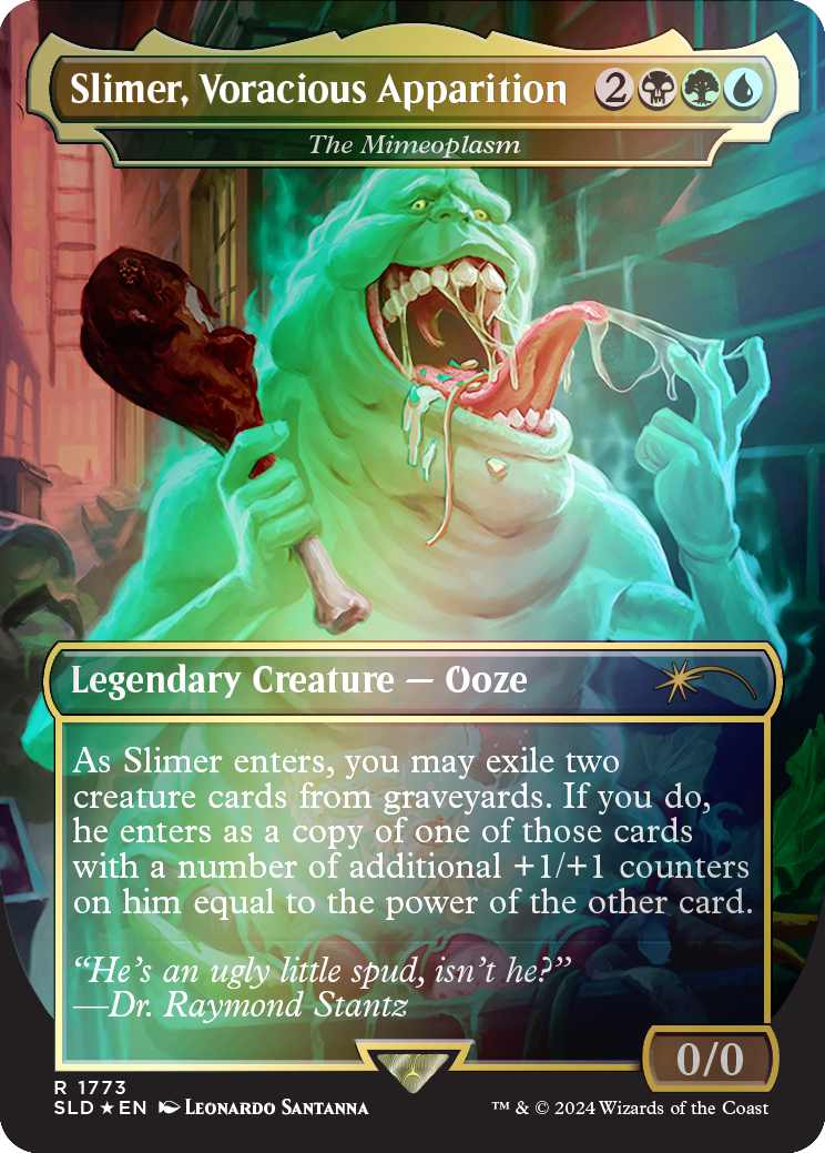 Slimer, Voracious Apparition - The Mimeoplasm (Rainbow Foil) [Secret Lair Drop Series] | Good Games Cannington