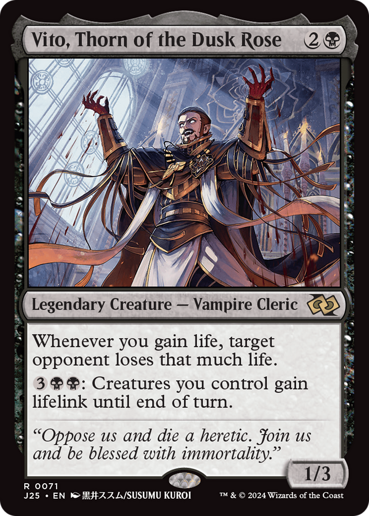 Vito, Thorn of the Dusk Rose (Anime) [Foundations Jumpstart] | Good Games Cannington
