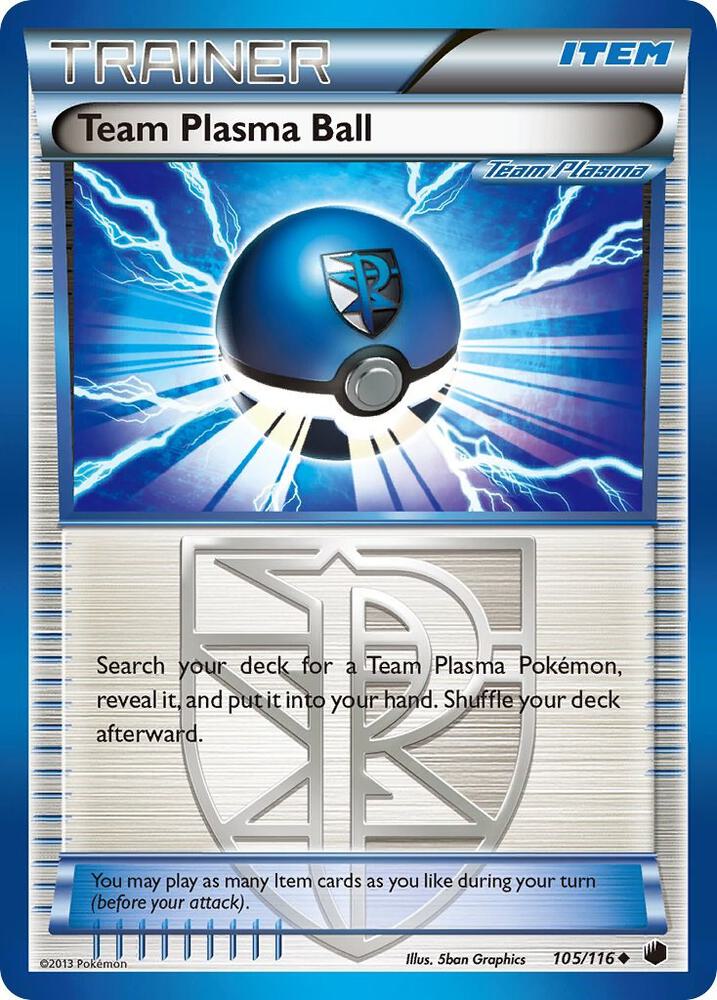 Team Plasma Ball Team Plasma 105/116 (Plasma Freeze)  | Good Games Cannington