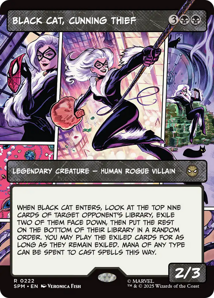 Black Cat, Cunning Thief (Borderless) [Marvel's Spider-Man] | Good Games Cannington