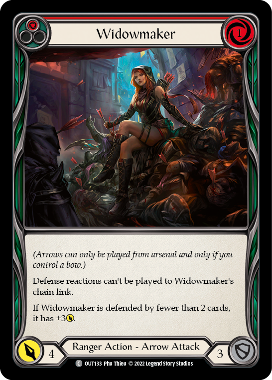 Widowmaker (Red) [OUT133] (Outsiders)  Rainbow Foil | Good Games Cannington
