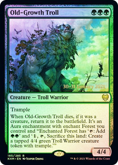 Old-Growth Troll [Kaldheim Prerelease Promos] | Good Games Cannington
