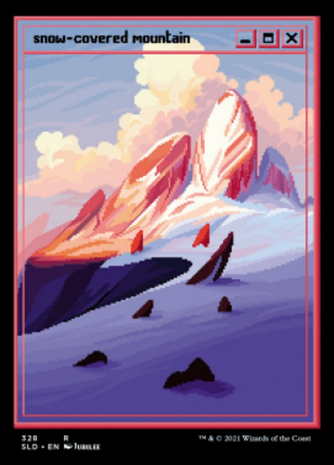 Snow-Covered Mountain (328) [Secret Lair Drop Series] | Good Games Cannington