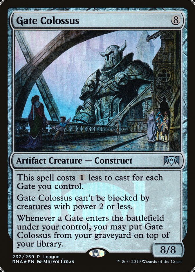 Gate Colossus (League) [Ravnica Allegiance Promos] | Good Games Cannington