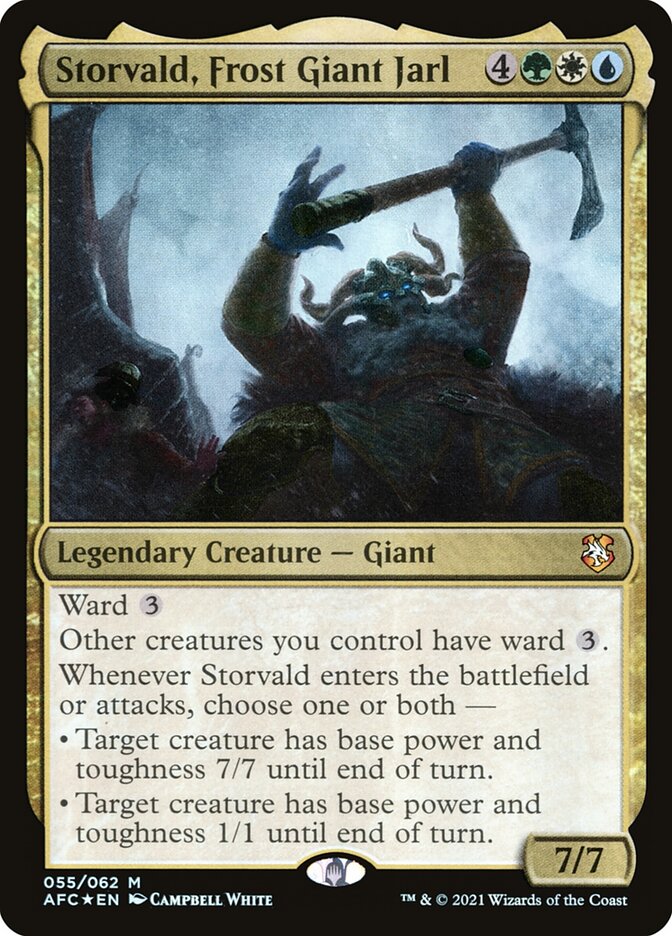 Storvald Frost Giant Jarl 55 (Commander: Adventures in the Forgotten Realms)  - Foil | Good Games Cannington