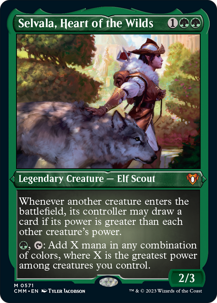 Selvala, Heart of the Wilds (Foil Etched) [Commander Masters] | Good Games Cannington