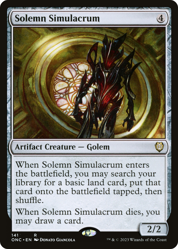 Solemn Simulacrum [Phyrexia: All Will Be One Commander] | Good Games Cannington