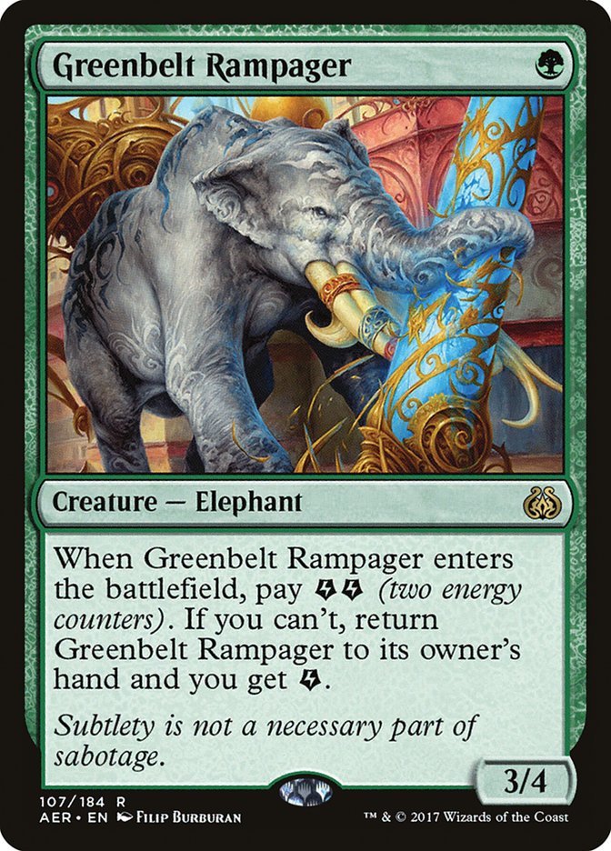 Greenbelt Rampager 107 (Aether Revolt)  | Good Games Cannington