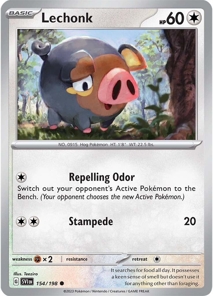 Lechonk (154/198) [Scarlet & Violet: Base Set] | Good Games Cannington