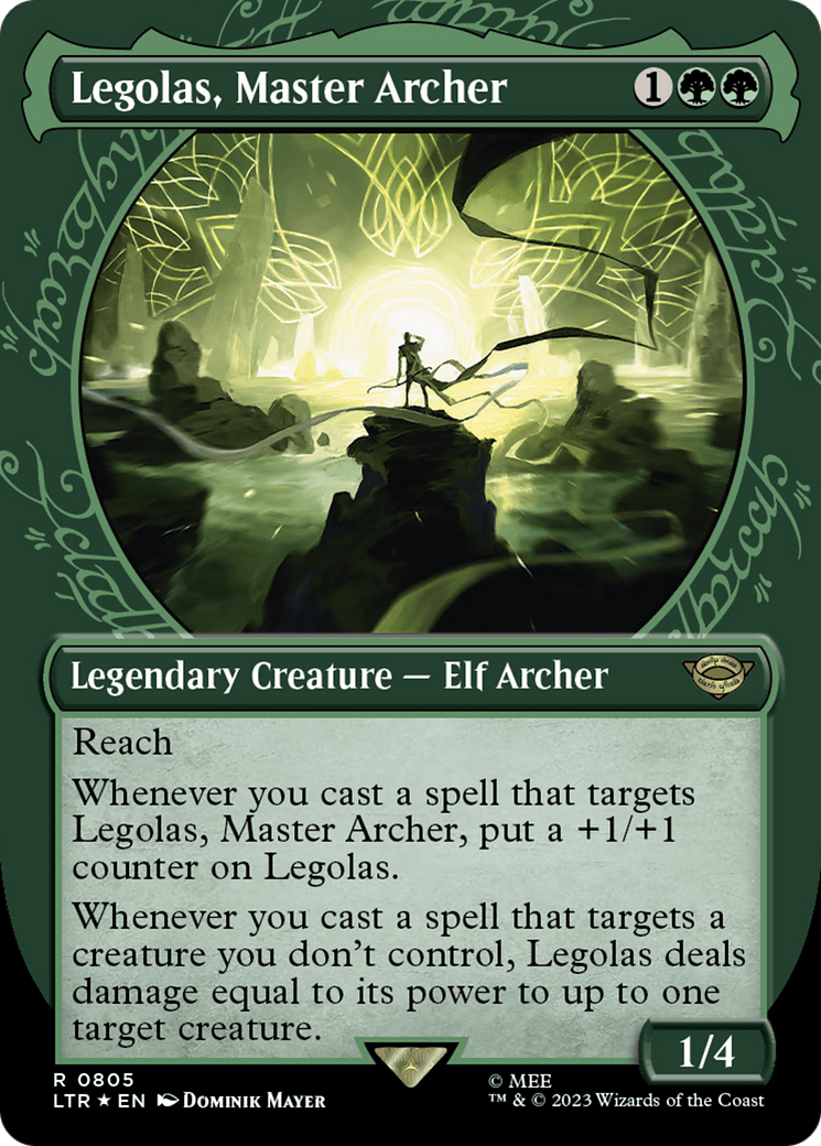 Legolas, Master Archer (Showcase) (Surge Foil) [The Lord of the Rings: Tales of Middle-Earth] | Good Games Cannington