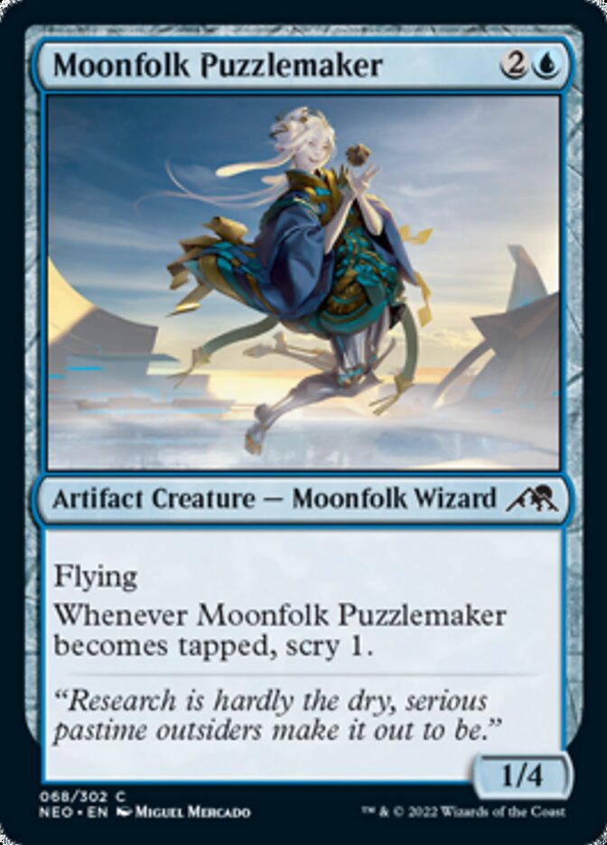 Moonfolk Puzzlemaker [Kamigawa: Neon Dynasty] | Good Games Cannington