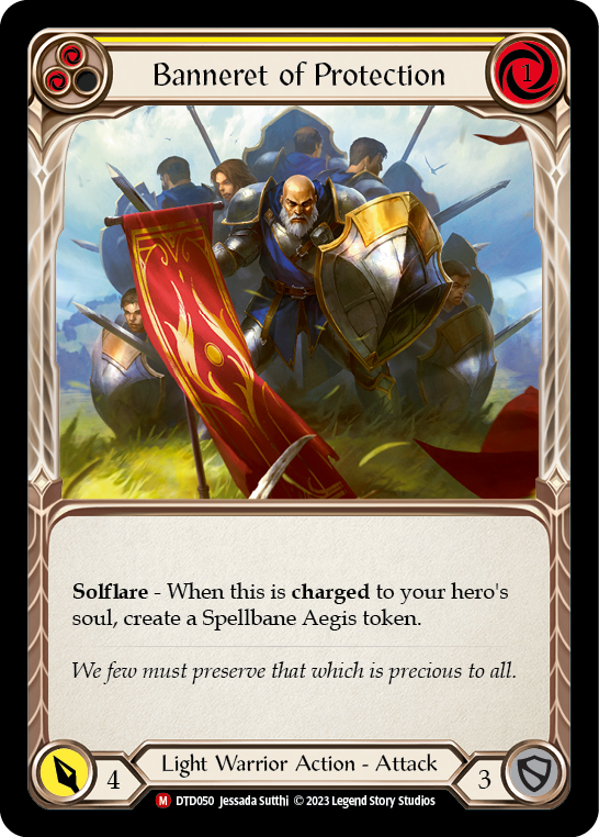 Banneret of Protection [DTD050] (Dusk Till Dawn)  Rainbow Foil | Good Games Cannington