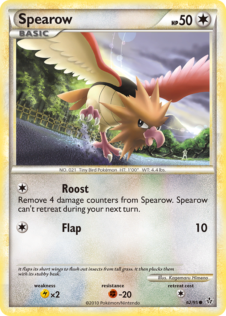 Spearow (62/95) [HeartGold & SoulSilver: Unleashed] | Good Games Cannington