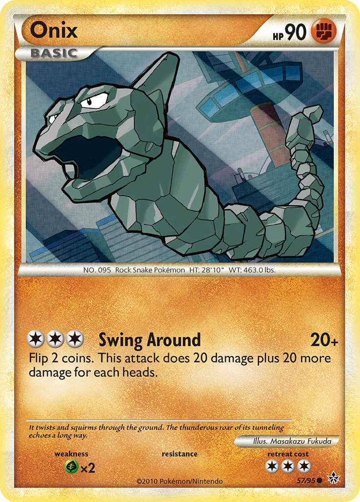 Onix (57/95) [HeartGold & SoulSilver: Unleashed] | Good Games Cannington