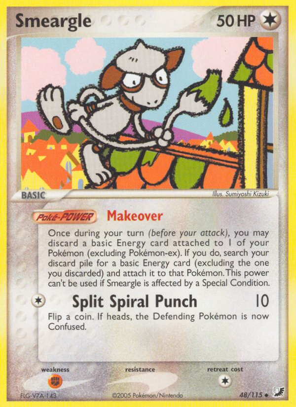 Smeargle (48/115) [EX: Unseen Forces] | Good Games Cannington