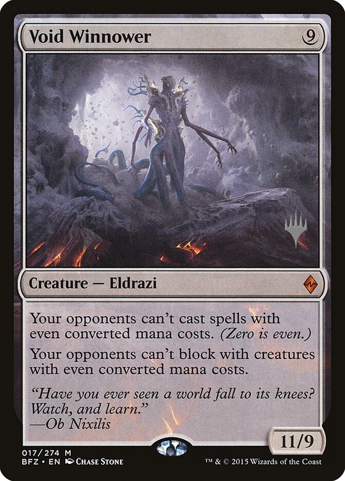 Void Winnower (Promo Pack) [Battle for Zendikar Promos] | Good Games Cannington