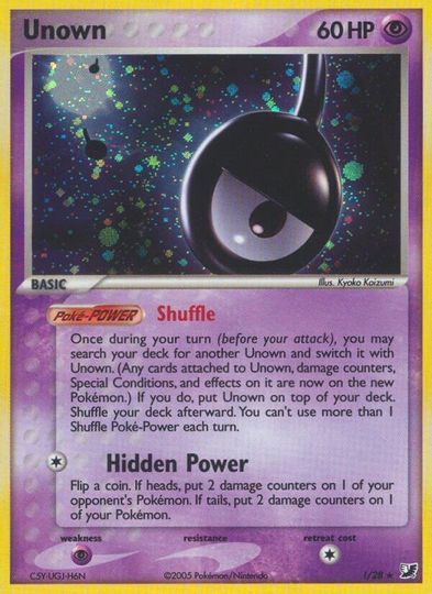 Unown (!) (!/28) [EX: Unseen Forces] | Good Games Cannington