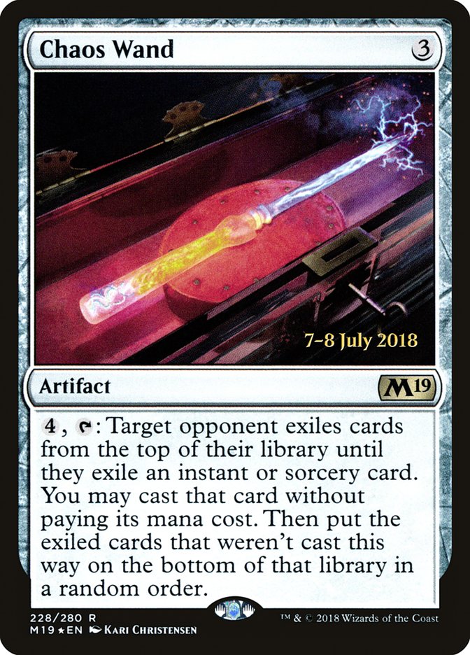 Chaos Wand [Core Set 2019 Prerelease Promos] | Good Games Cannington