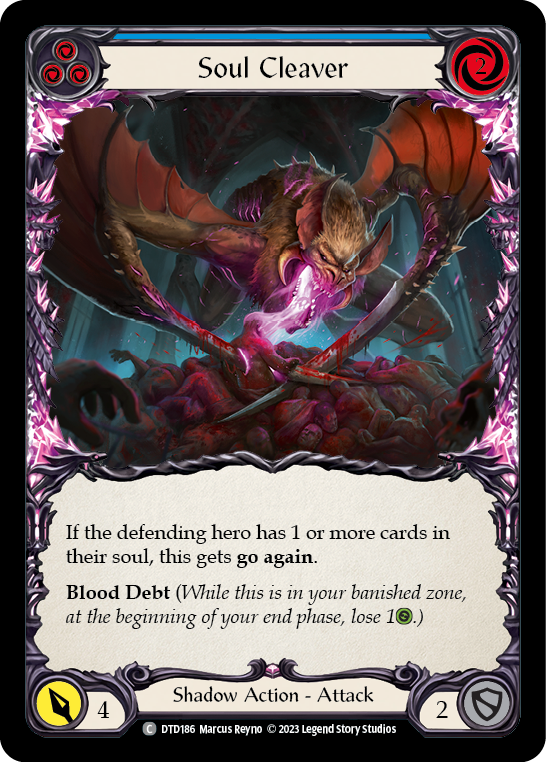 Soul Cleaver (Blue) [DTD186] (Dusk Till Dawn)  Rainbow Foil | Good Games Cannington
