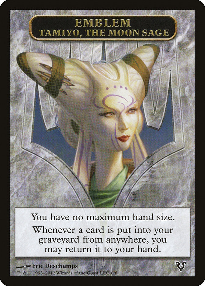 Tamiyo, the Moon Sage Emblem [Avacyn Restored Tokens] | Good Games Cannington